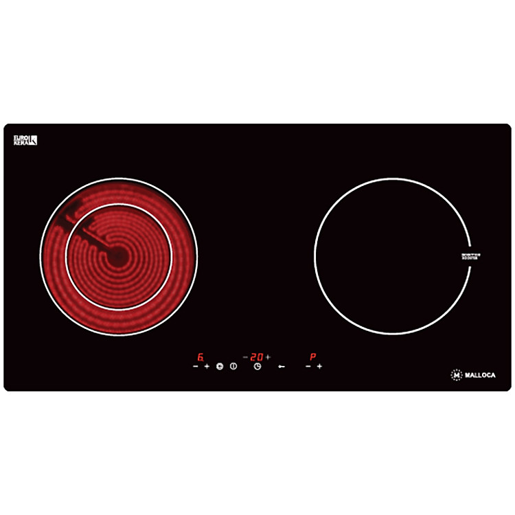 Bếp Âm Đôi Từ - Hồng Ngoại Malloca MH-02IR (72 cm) - Hàng Chính Hãng