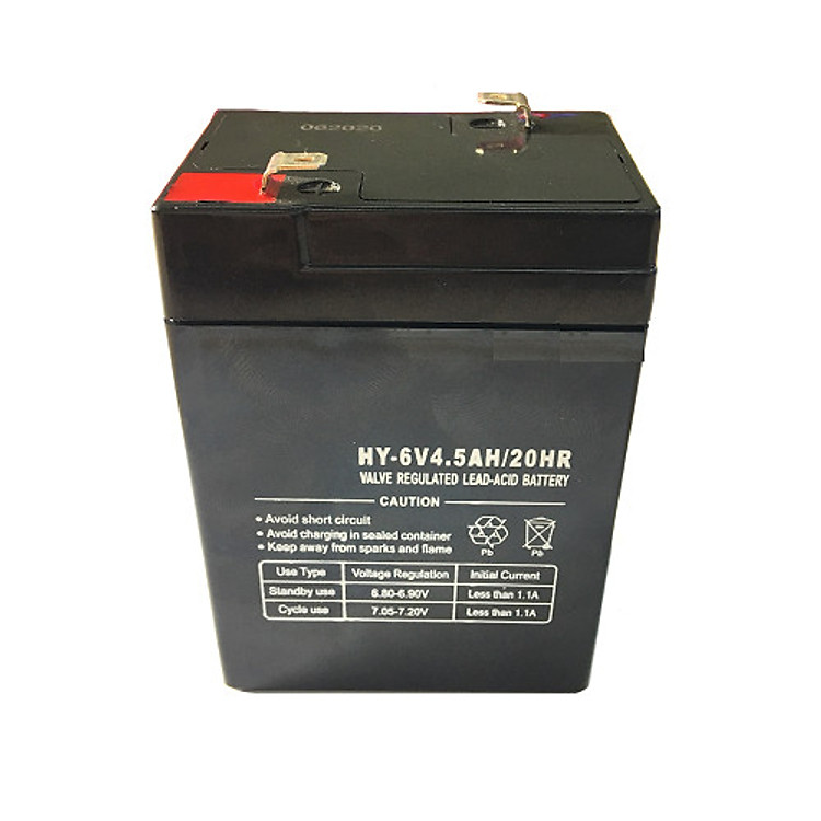 BÌNH ẮC QUY KHÔ 6V 4.5AH DÙNG CHO QUẠT, ĐÈN TÍCH ĐIỆN, Ô TÔ, XE MÁY ĐIỆN