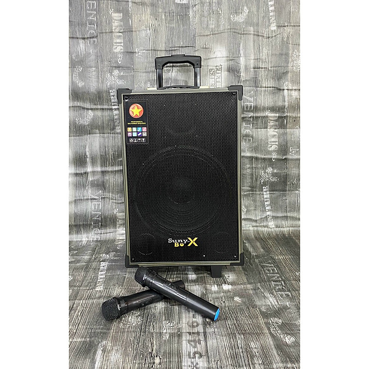 Loa kéo karaoke cao cấp SunyBox GJ-S12 (BASS 30CM) có Mic Bass, Mic Tress, Delay, 2 USB, TN Bluetooth Siêu Bass Có Mic Đàm Thoại Thích Hợp các cuộc họp, học trực tuyến trên Zoom - Hàng chính hãng