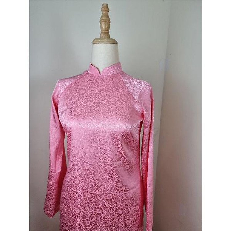 Áo dài xưa - Áo dài gấm may - lụa gấm cao cấp