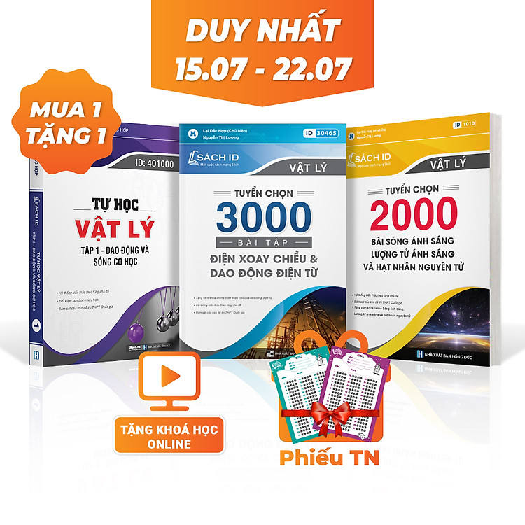 Combo 3 sách ID Tự học Vật Lý 12 MoonBook