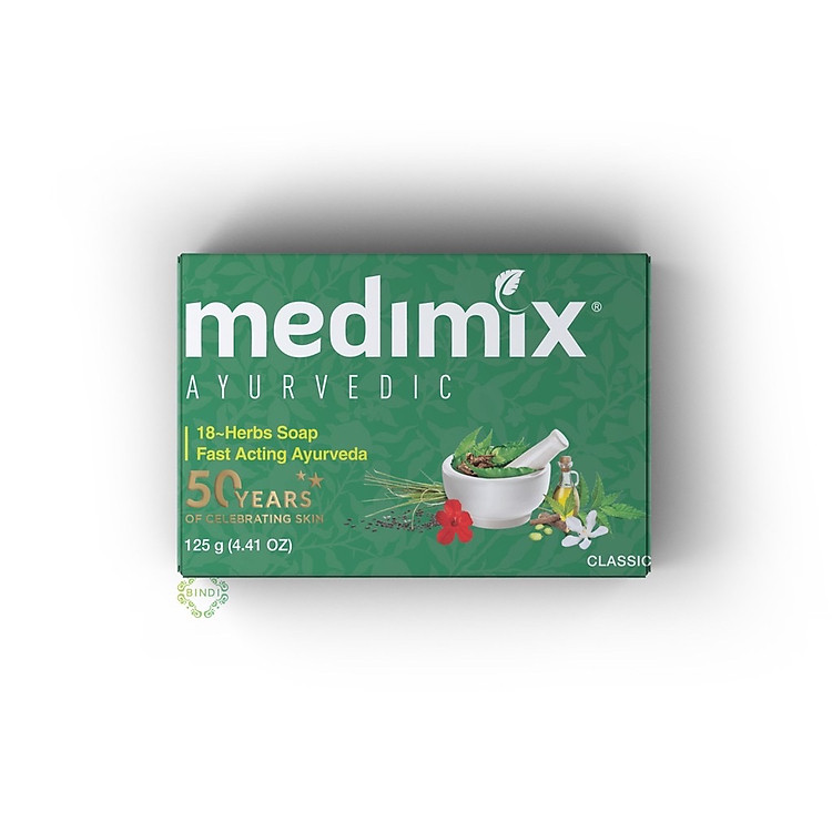 Xà phòng Medimix Ayurvedic 18 Loại Thảo Dược Bảo Vệ Da - 125g