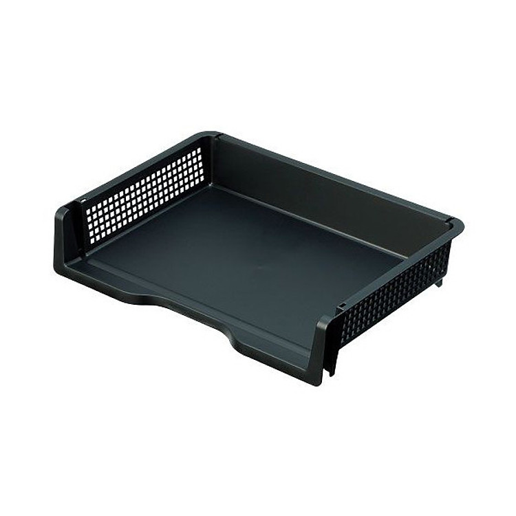 Kệ đựng hồ sơ tài liệu A4 dáng ngang màu đen Nhật Bản