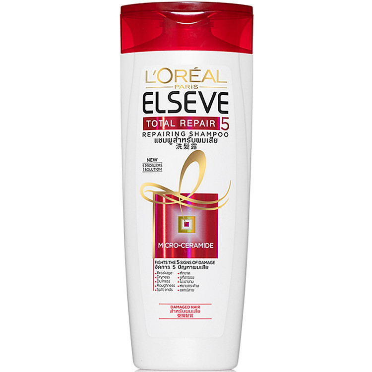 Dầu Gội Phục Hồi Tóc Hư Tổn L'Oreal Paris Total Repair 5 330ml