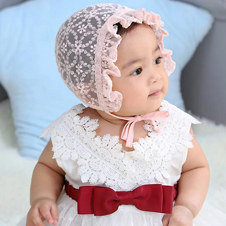 Nón tiểu thư ren mềm cho bé
