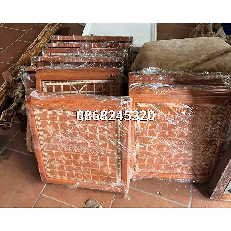 Mua Bàn cờ tướng gỗ hương đá 55x60cm Chính hãng Giá tốt - Hình ảnh 5