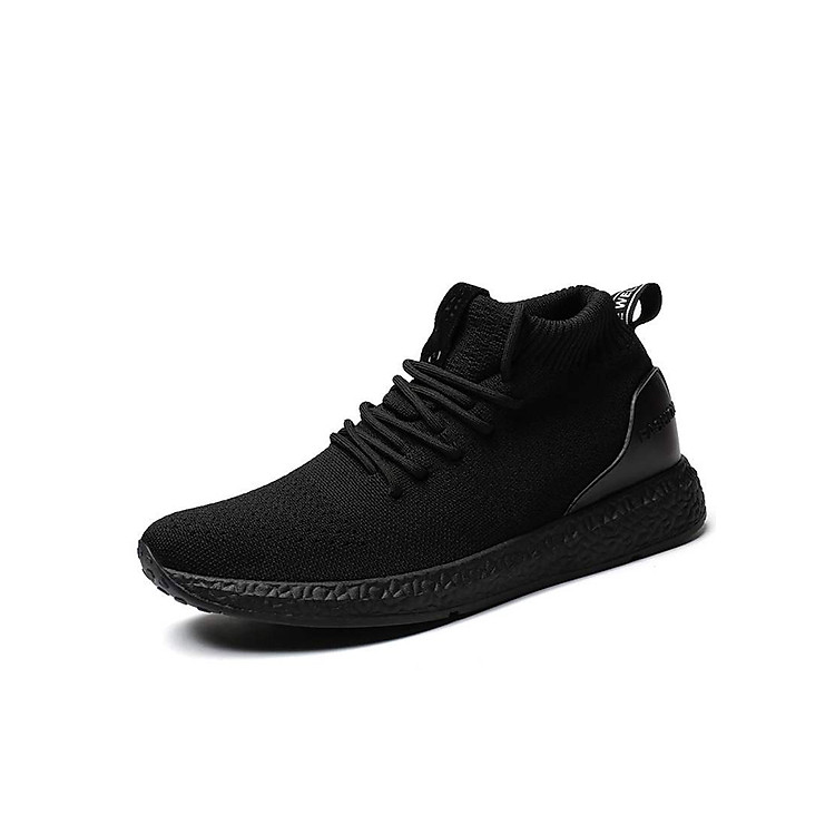 Giày Sneaker Nam Cao Cổ Chất Liệu Thời Trang Pettino KS03 Màu Đen
