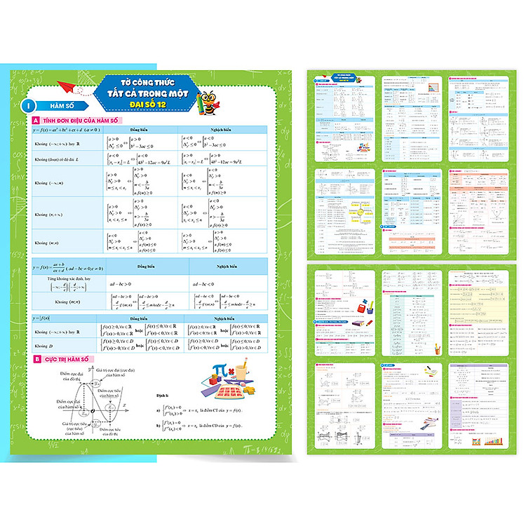 Tờ Công Thức Toán 12 - Tất Cả Trong Một (Đại số và Hình học) - Ảnh 2