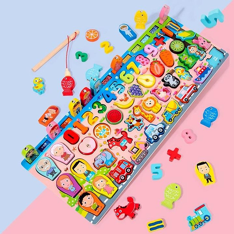 Đồ chơi câu cá gắn nam châm gỗ Chính hãng Giá rẻ - Hình ảnh 4