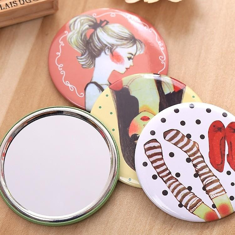 Gương tròn mini bỏ túi Gương mini dễ thương Hàn Quốc