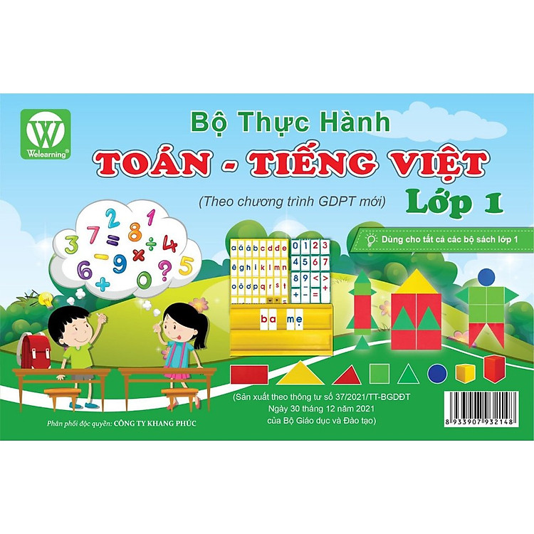 Bộ thực hành toán – tiếng việt lớp 1
