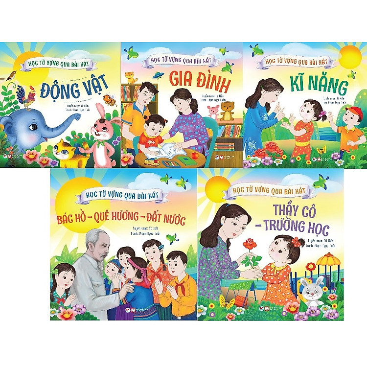 Bộ Sách Học Từ Vựng Qua Các Bài Hát (5 cuốn)