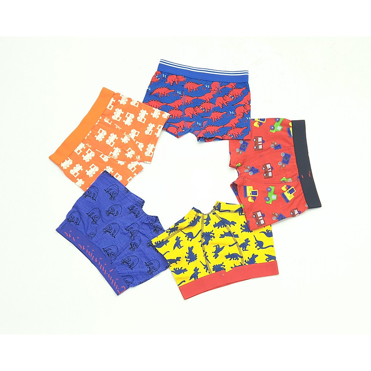 Set 5 nguyên móc quần chip đùi qate Bé trai size 2/3T – 15/16T xuất dư xịn