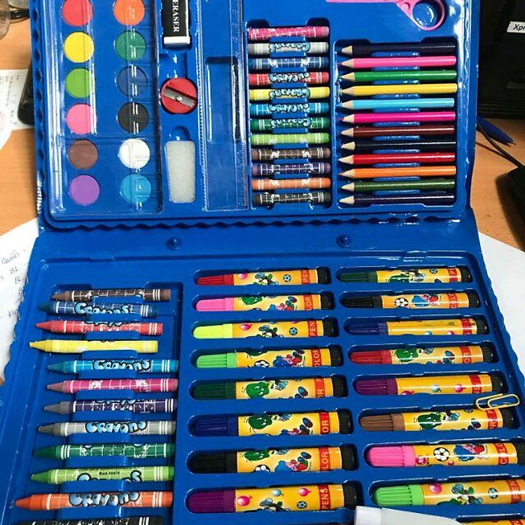 BỘ BÚT CHÌ MÀU 86 MÓN CHO BÉ