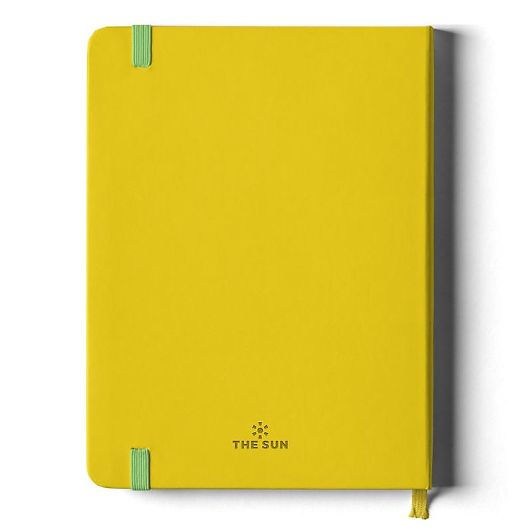 Sổ Bìa Da A5 Kẻ Ngang (200 trang 80gsm) - Màu Vàng Chanh - Ảnh 2