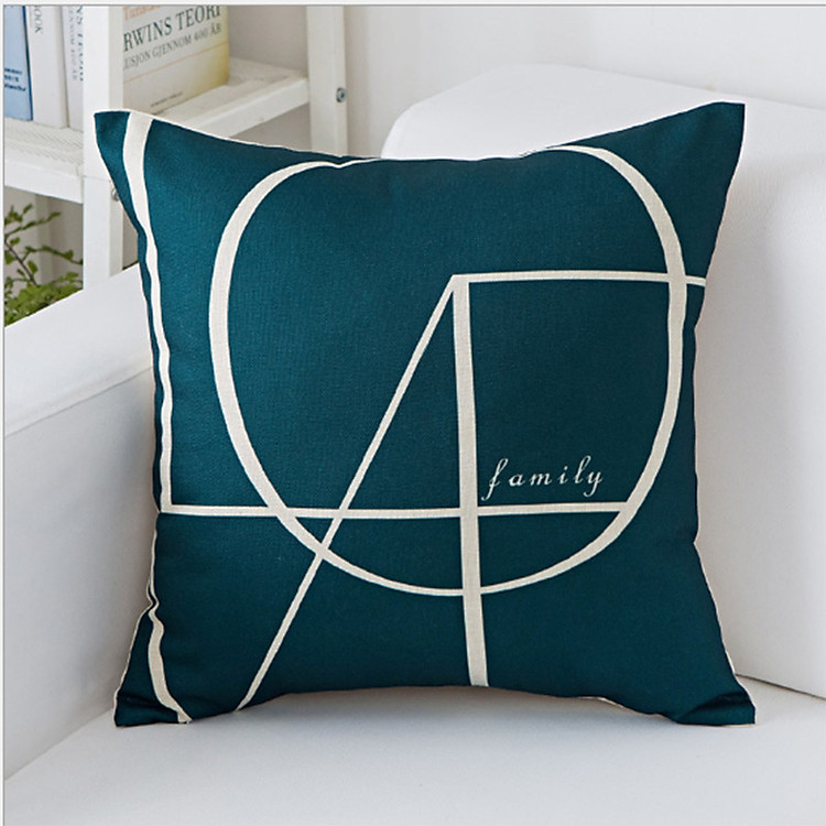 Gối Sofa Họa Tiết Lá Xanh Mint - Gối Tựa Lưng Sofa Decor Trẻ Trung Cho Nhà Cửa, Khách Sạn - Chất Liệu Vải Bố - Kích Thước 45x45cm