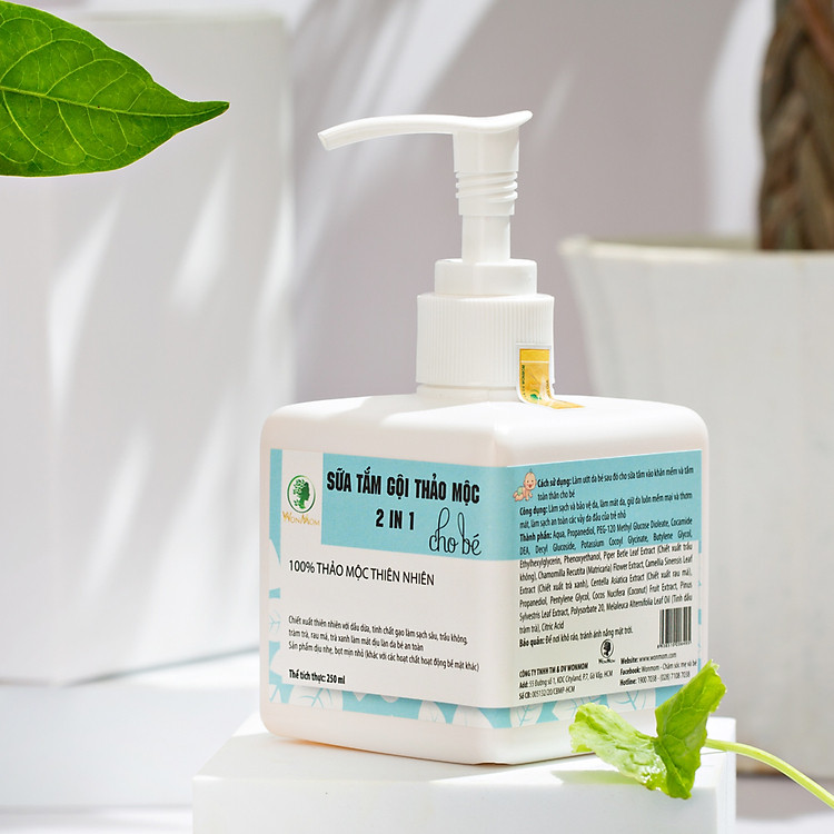 Mua Sữa tắm gội thảo mộc cho bé Wonmom Chính hãng Tiết kiệm - Hình ảnh 4