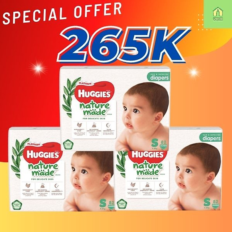 Mua Combo 3 gói tã Huggies size S Chính hãng Giá rẻ