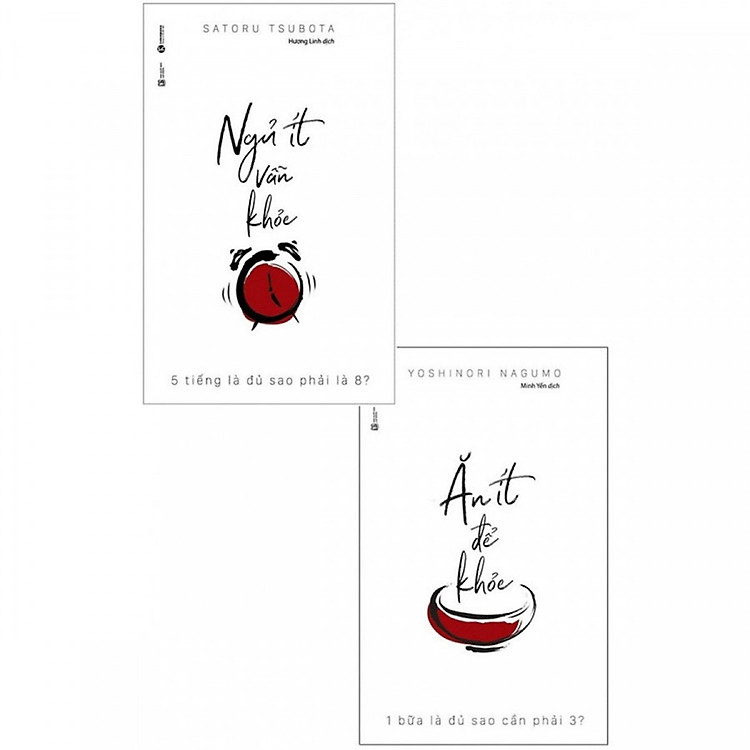 Combo Sách Y Học Hay: Ăn Ít Để Khỏe + Ngủ Ít Vẫn Khỏe - (Tặng Kèm Bookmark Phương Đông)