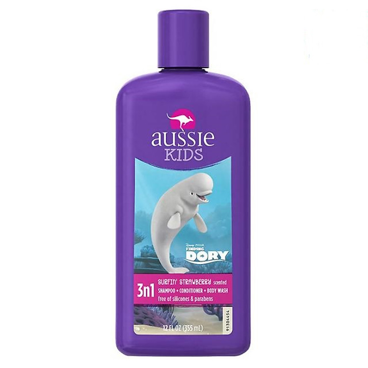 Dầu Gội Tắm Xả Aussie Kids 3IN1 Dành Cho Bé 355ml Của Mỹ