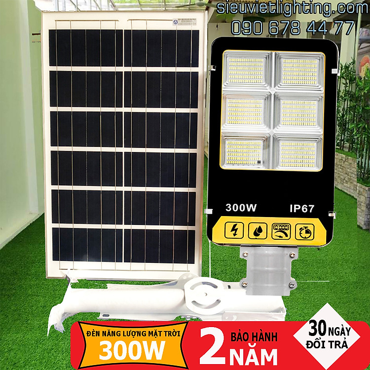 ĐÈN NĂNG LƯỢNG MẶT TRỜI 300W – CHIP LED 5730 THẾ HỆ MỚI