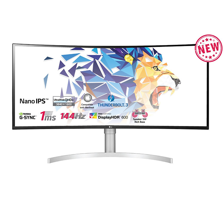 Màn hình LG 38WN95C-W 38 Inch QHD+ HDR/NVIDIA G-SYNC/ Thunderbolt - Hàng chính hãng