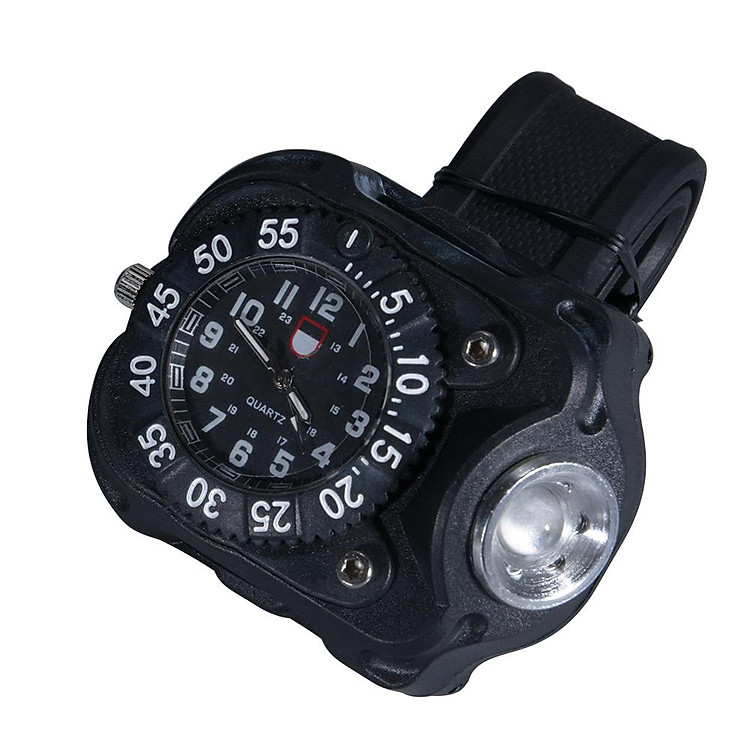 Đồng Hồ Đeo Tay Nam Đa Năng 3 Trong 1 Có Đèn Pin LED Siêu Sáng Và La Bàn Cho Dã Ngoại
