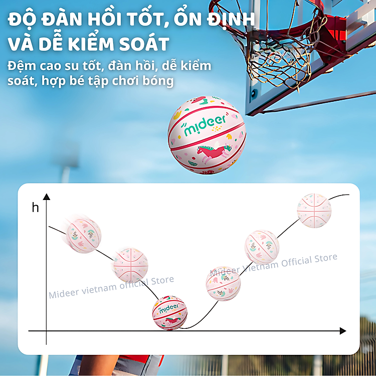 Mua Bóng Rổ Size 5 Mideer Cho Bé Chính hãng Tiết kiệm - Hình ảnh 5