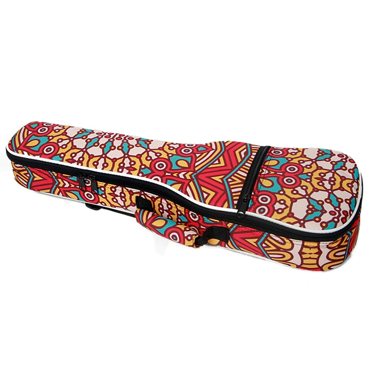 Bao Đựng Đàn Ukulele Đeo Lưng Vải Cotton Phong Cách Nhiệt Đới