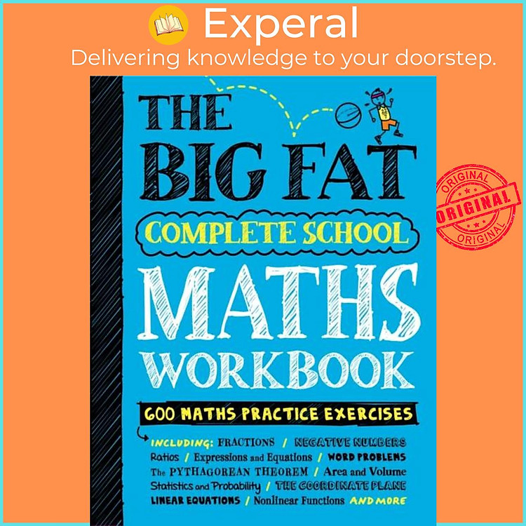 Sách - The Big Fat Complete School Maths Workbook (UK Edition) - Studying by Workman Publishing (UK edition, paperback)