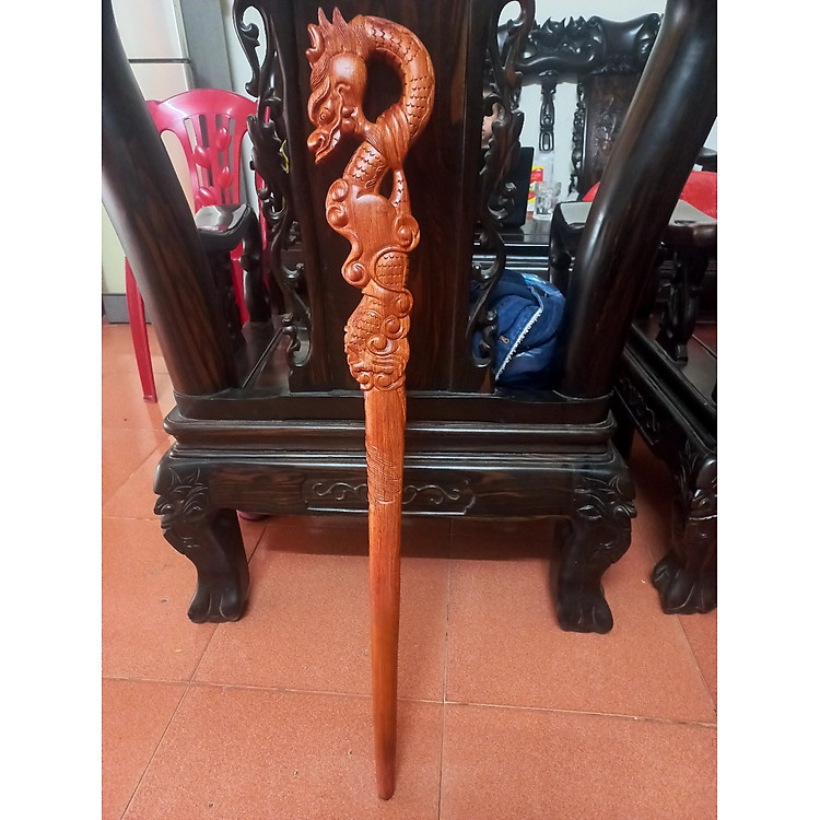 Gậy batong gỗ hương đá cho người già Uy tín Tiết kiệm - Hình ảnh 3