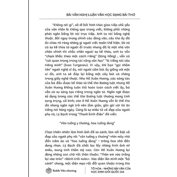 Tờ Hoa - Những Bài Văn Của Học Sinh Giỏi Quốc Gia - Ảnh 4