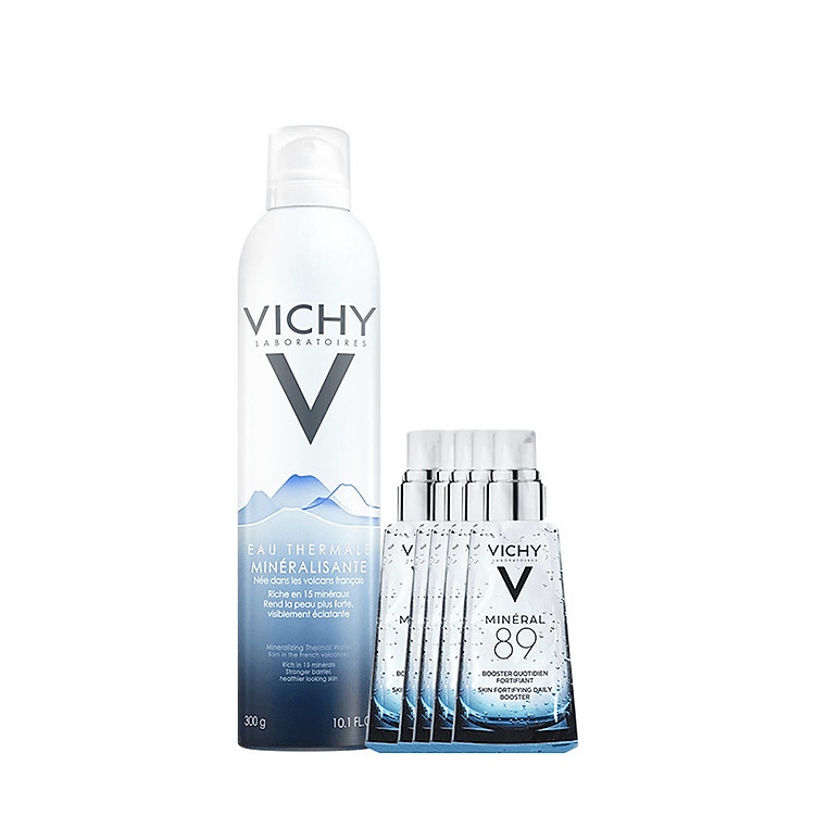 Xịt khoáng dưỡng da Vichy Mineralizing Thermal Water 300ML + Tặng dưỡng chất giàu khoáng chất Mineral 89