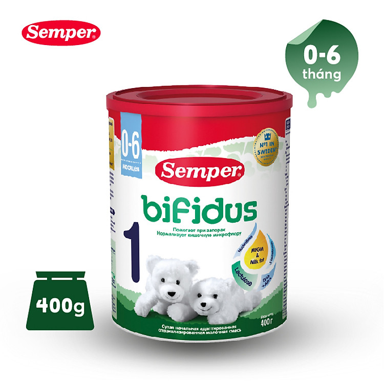 Sữa bột Semper Bifidus số 1 400g - Hình ảnh 2
