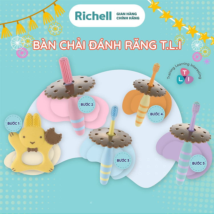 Mua tại Lazada: Bàn chải đánh răng trẻ em Richell Chính hãng, giá tốt