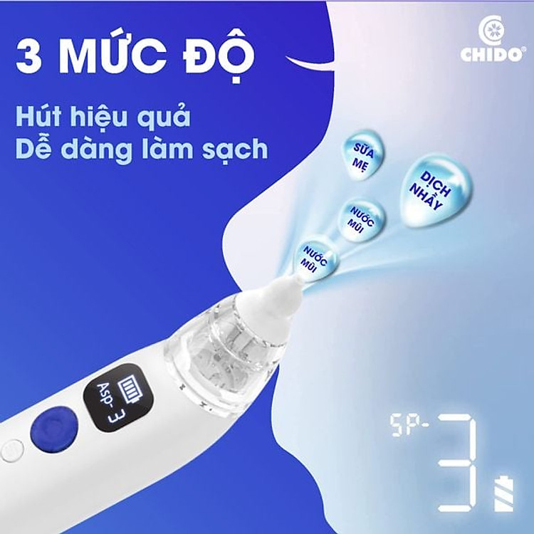 Máy hút mũi CHIDO cho trẻ sơ sinh Chính hãng Ưu đãi - Hình ảnh 2