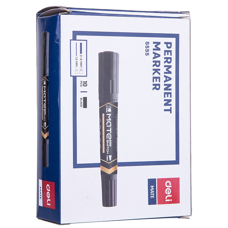 Bút Dạ Kính Deli ES555 (10 cây) - Ảnh 6