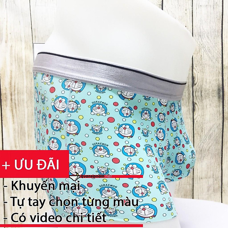 Quần sịp nam hình chú mèo máy doraemon QLNTLDRM2 -Joforbaby
