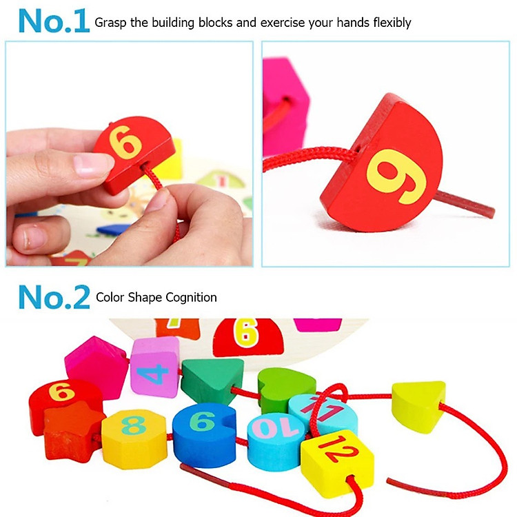 Mua Đồ Chơi Montessori Giúp Bé Học Giờ Chính hãng Ưu đãi - Hình ảnh 5