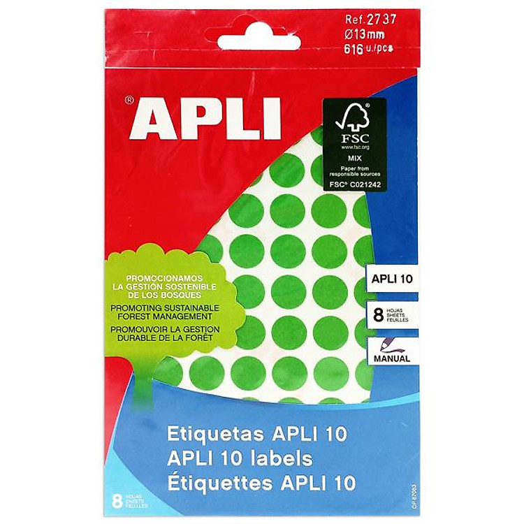 Nhãn Dán Xanh Lá (10 miếng)