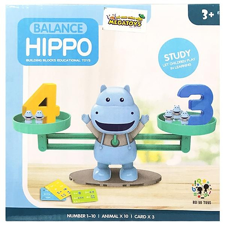 Đồ Chơi Hà Mã Cân Bằng Toán BY-6002