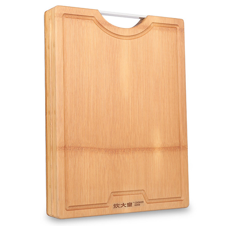 Thớt gỗ tre tự nhiên dày 3cm kích thước 38*26*3cm