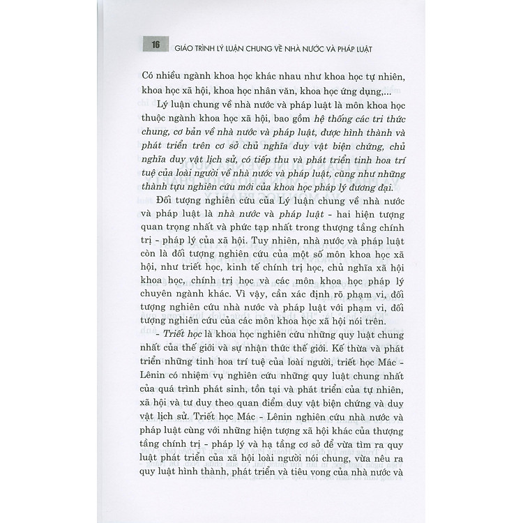Giáo Trình Lý Luận Chung Về Nhà Nước Và Pháp Luật (Tái bản có chỉnh sửa, bổ sung) - Ảnh 7