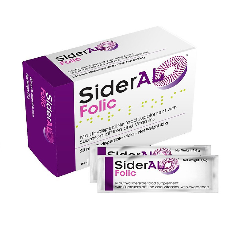 Thực phẩm bảo vệ sức khỏe: SiderAL Folic