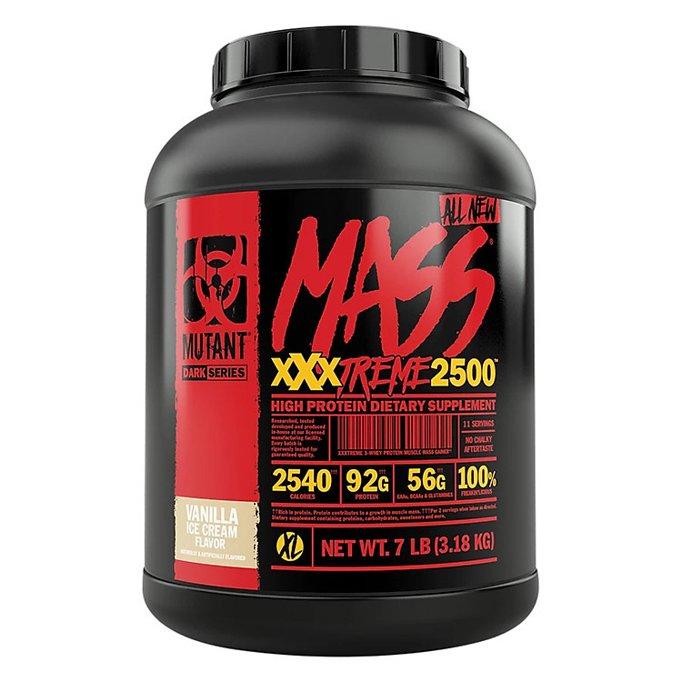 Sữa Tăng Cân Mutant Mass Extreme 2500 6Lbs - 2.27kg - Bao Bì Mới