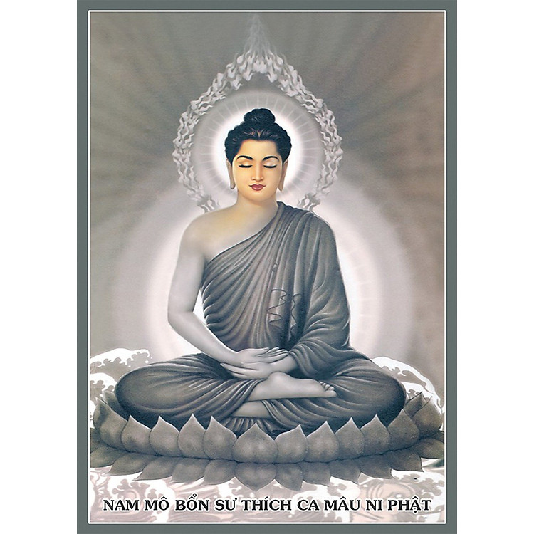 TRANH PHẬT GIÁO - TRANH TRÁNG GƯƠNG - TRANH TREO TƯỜNG PHẬT THÍCH CA(TẶNG KÈM ĐINH 3 CHÂN)