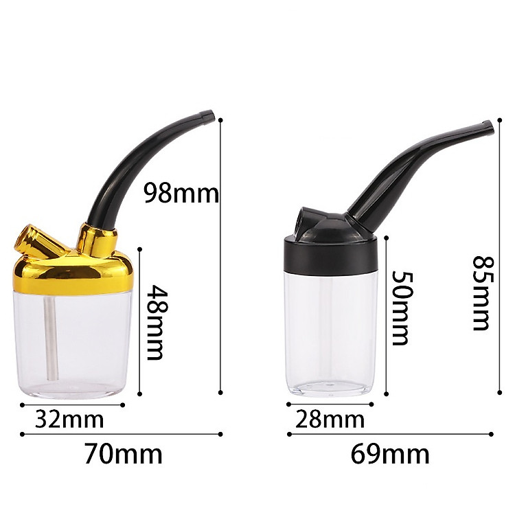 Tẩu thuốc nhựa lọc nước - Đen - Ảnh 5