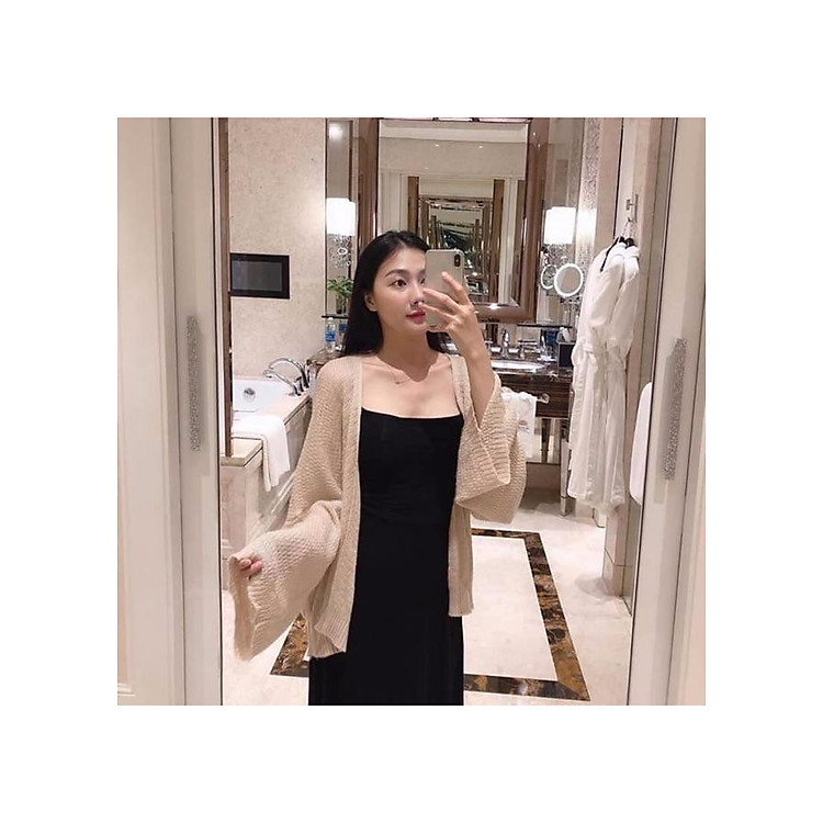 Áo Khoác Cardigan Len Móc Mỏng CN01 Siêu Chảnh, Dễ Mix Đồ