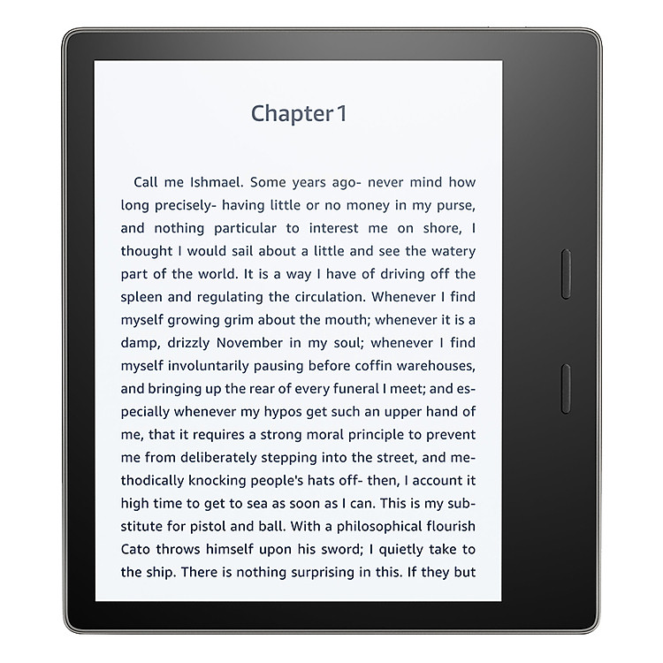 Máy Đọc Sách Kindle Oasis 2018 (9th) - Xám Kim Loại - Hàng chính hãng