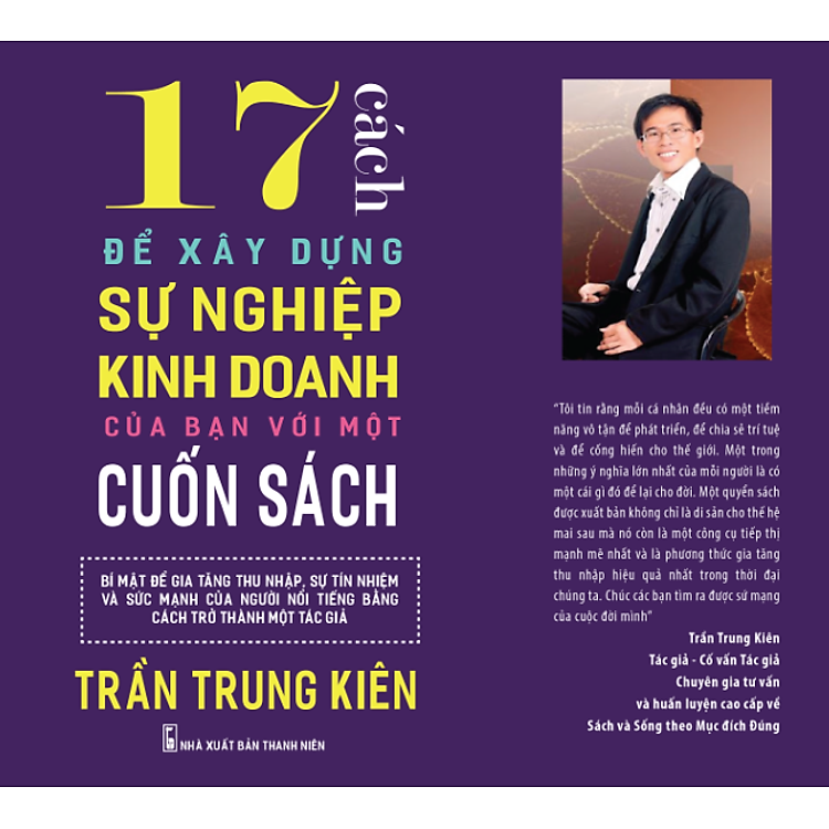 17 CÁCH ĐỂ XÂY DỰNG SỰ NGHIỆP KINH DOANH CỦA BẠN VỚI MỘT CUỐN SÁCH